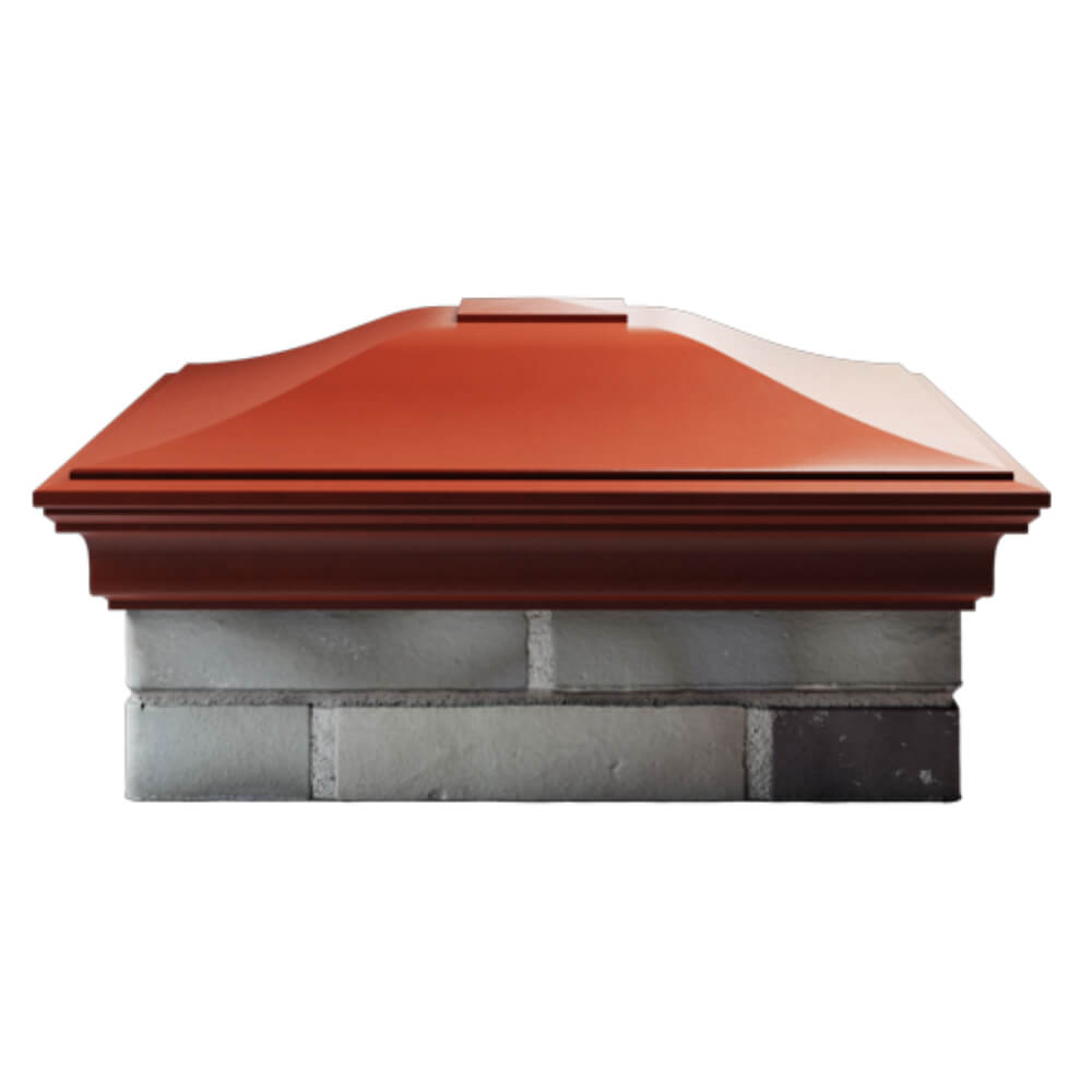 Колпак Zking Монблан Красный на столб 2х2 кирпича (515х515мм) в Обнинске фото