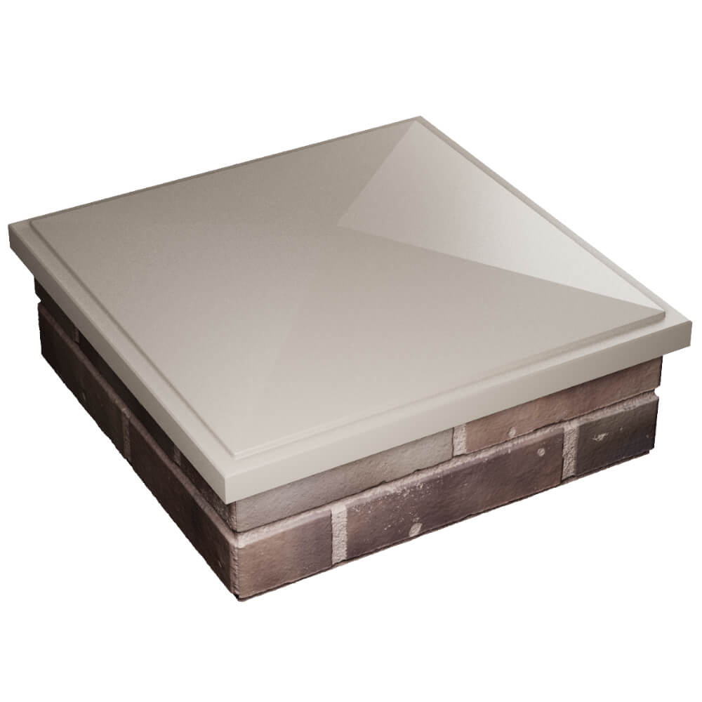 Колпак Zking БонаМоно Бежевый на столб 2х2 кирпича (515х515, 530х530мм) в Обнинске фото