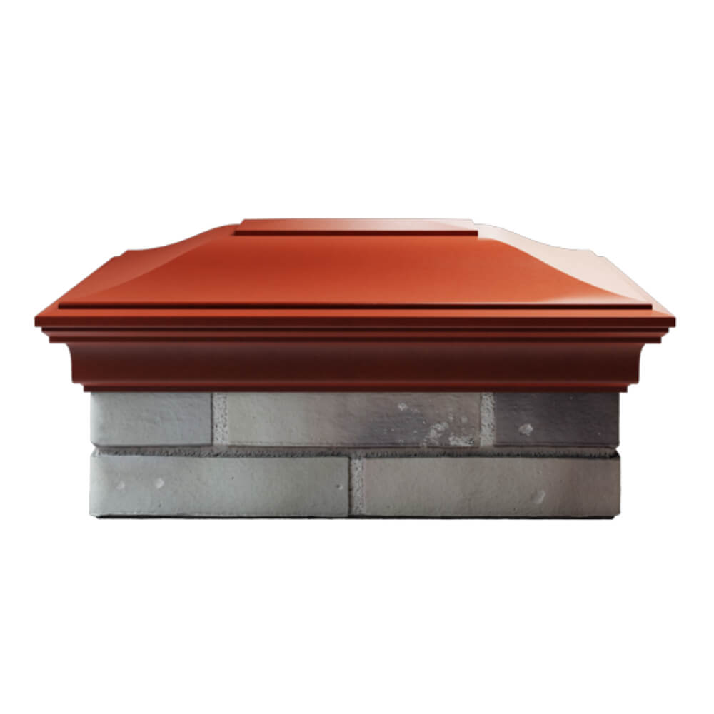 Колпак Zking Монблан Красный на столб 2х1.5 кирпича (515х385мм) в Обнинске фото