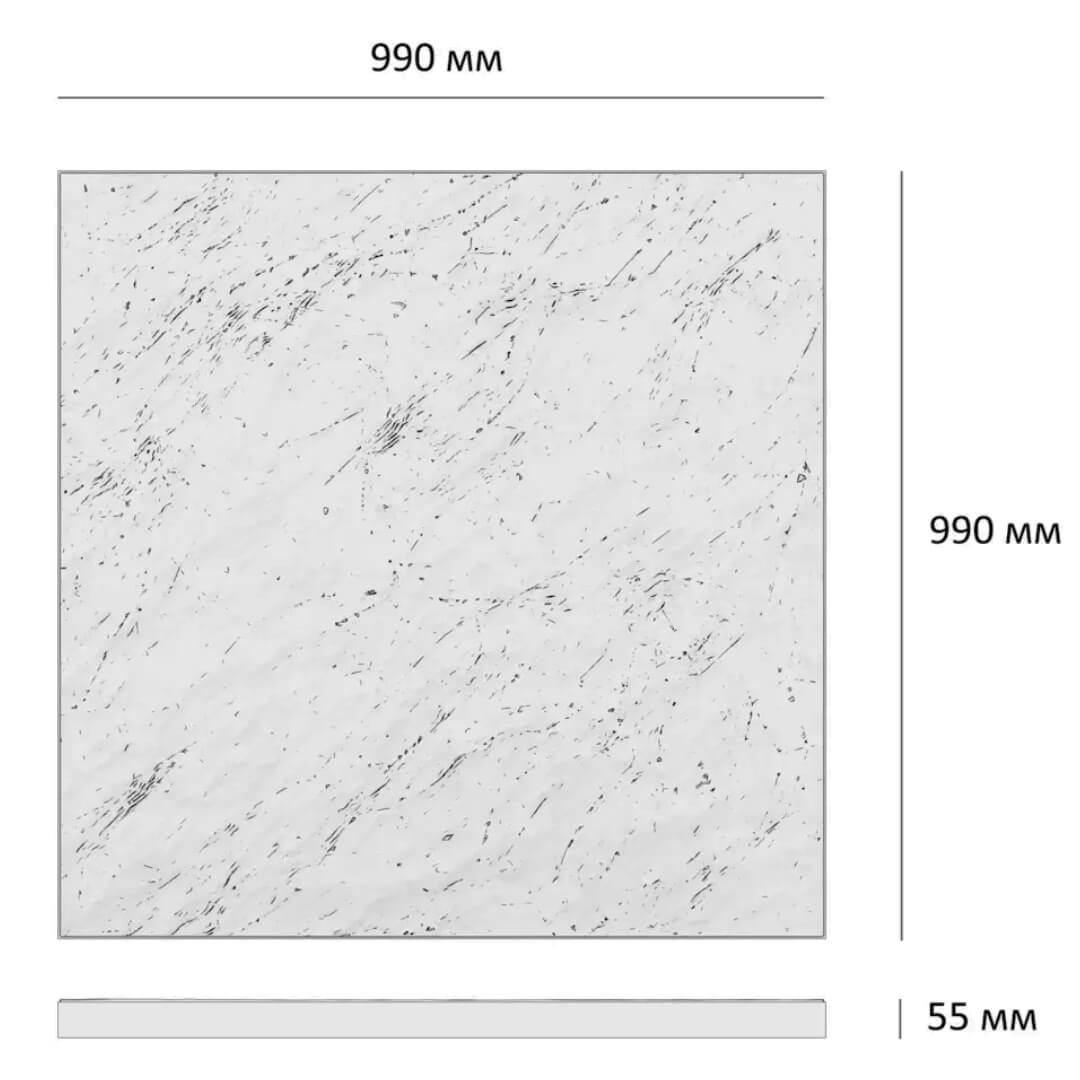 Шаговая плита STONE Светлая Галька 990х990х55мм в Обнинске фото