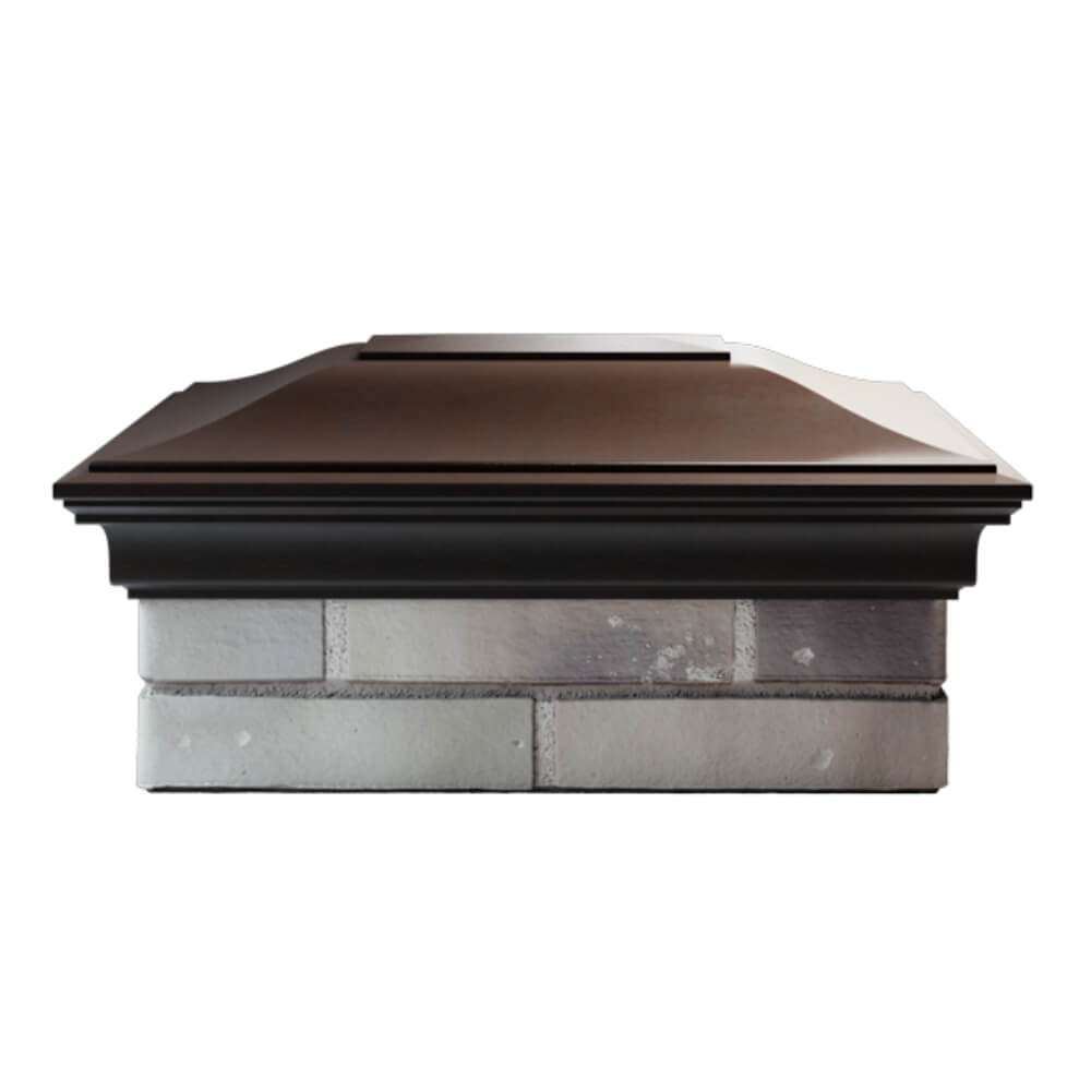 Колпак Zking Монблан Коричневый на столб 2х1.5 кирпича (515х385мм) в Обнинске фото