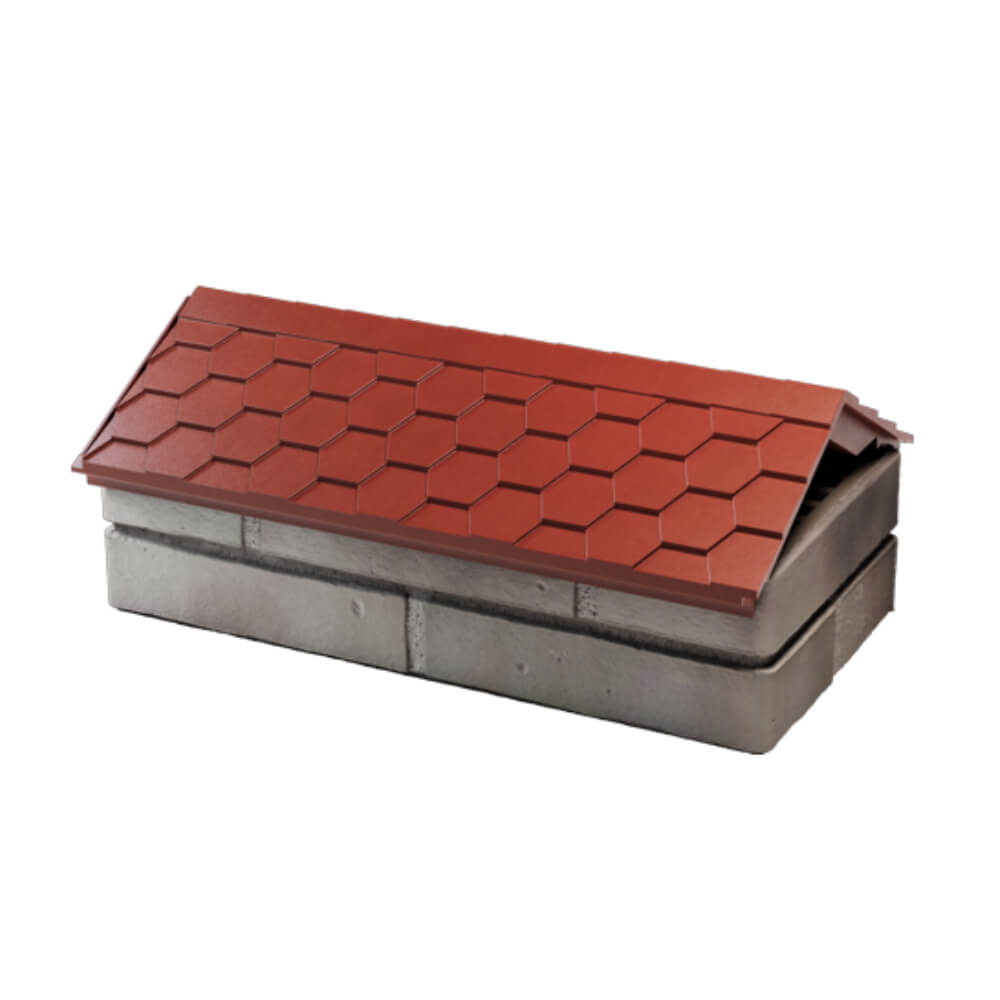 Парапет Zking Эверест Красный с посадкой на 1 кирпич (200/225/255мм) в Обнинске фото