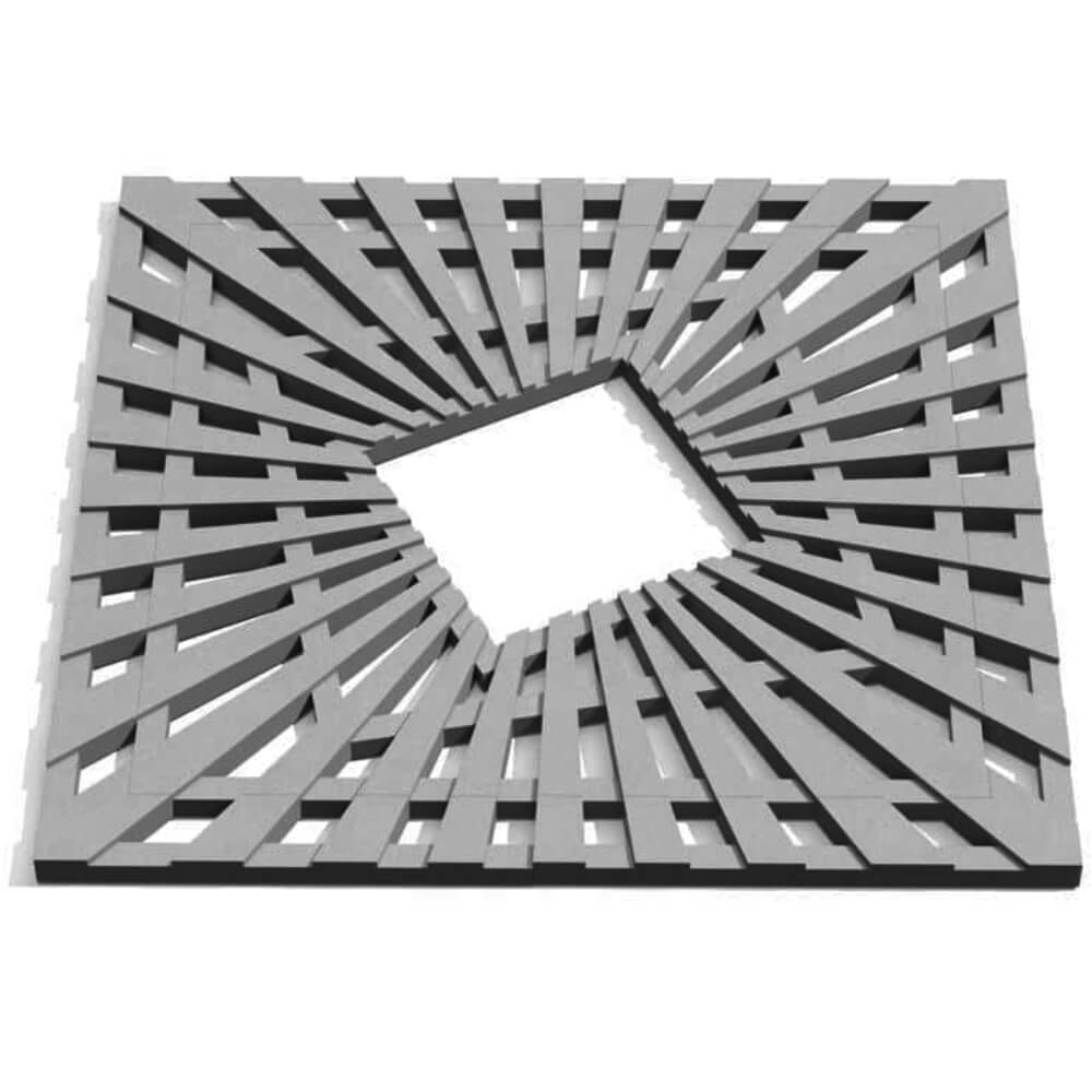 Приствольная решетка для дерева ZKING ATMOSPHERE 1.2х1.2м Серая Обнинск фото