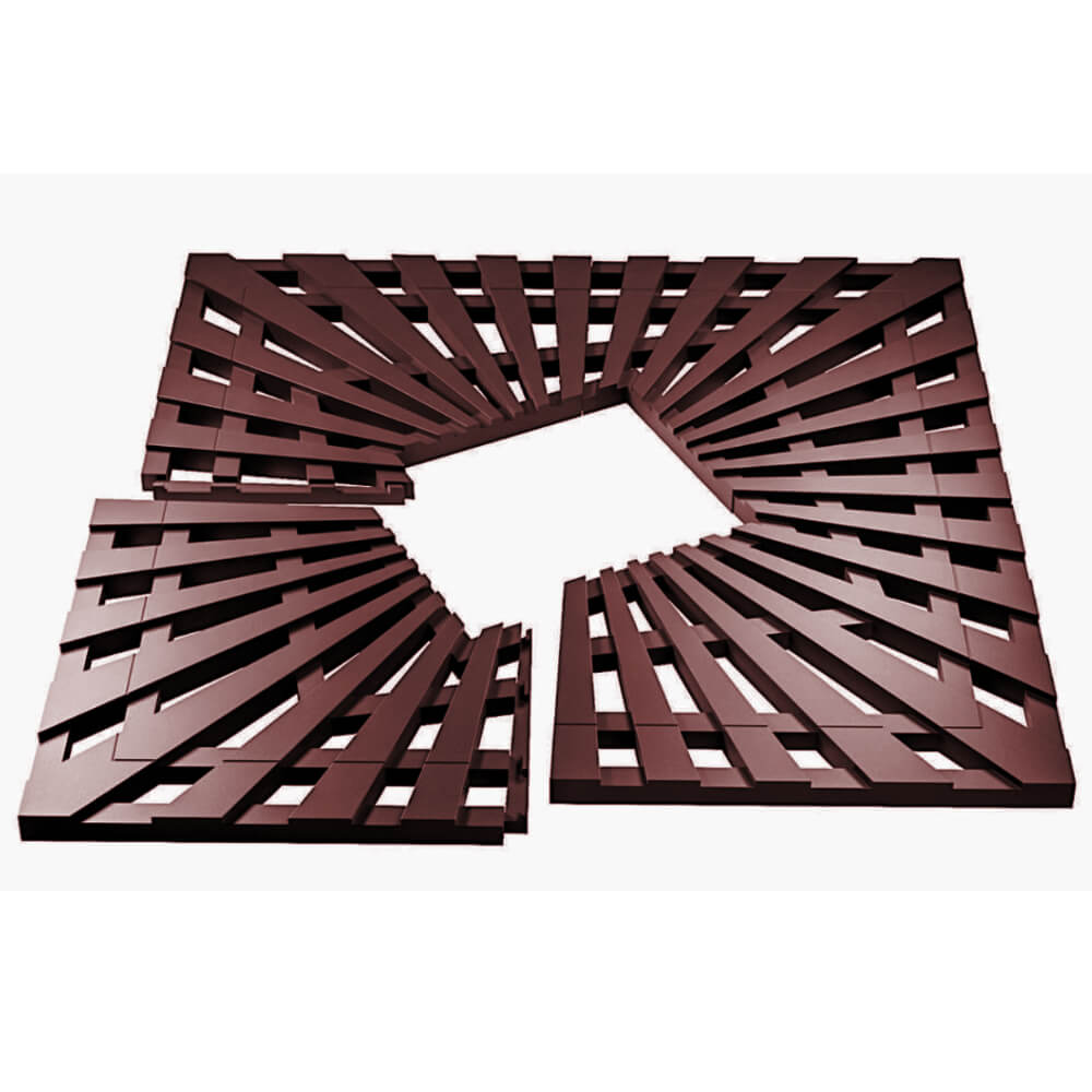 Приствольная решетка для дерева ZKING ATMOSPHERE 1.2х1.2м Коричневая в Обнинске фото