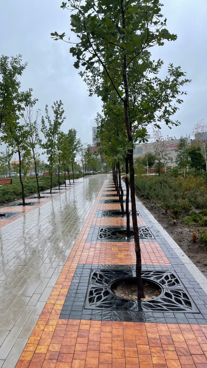 Приствольная решетка для дерева ZKING CRUST 1.2х1.2м Черная в Обнинске фото