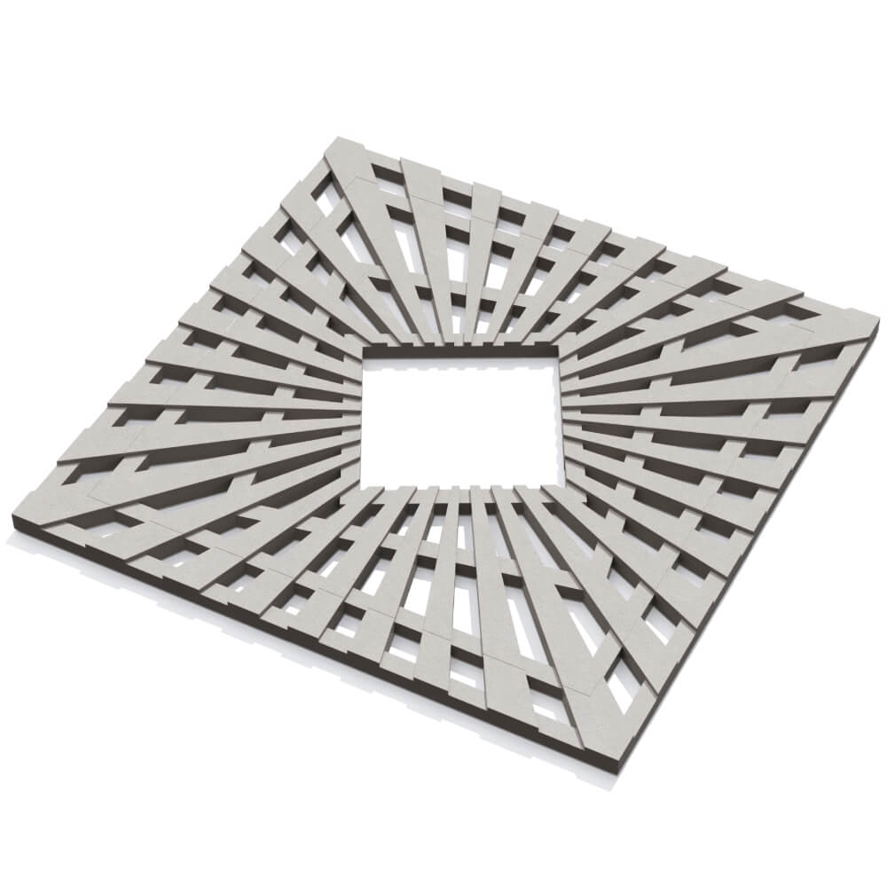 Приствольная решетка для дерева ZKING ATMOSPHERE 1.2х1.2м Бежевая в Обнинске фото