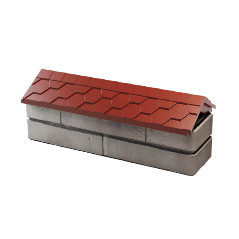 Парапет Zking Эверест Красный с посадкой на 0.5 кирпича (130мм) в Обнинске фото