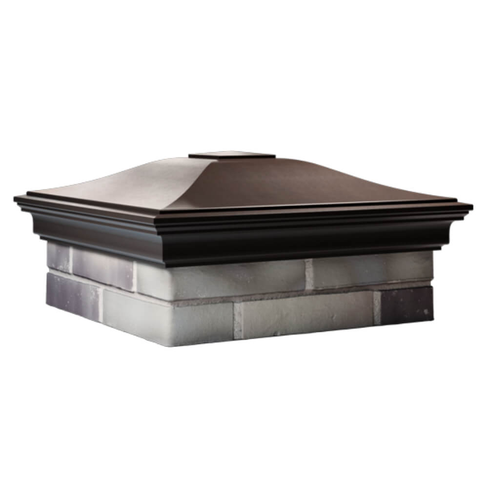 Колпак Zking Монблан Коричневый на столб 2х2 кирпича (515х515мм) в Обнинске фото