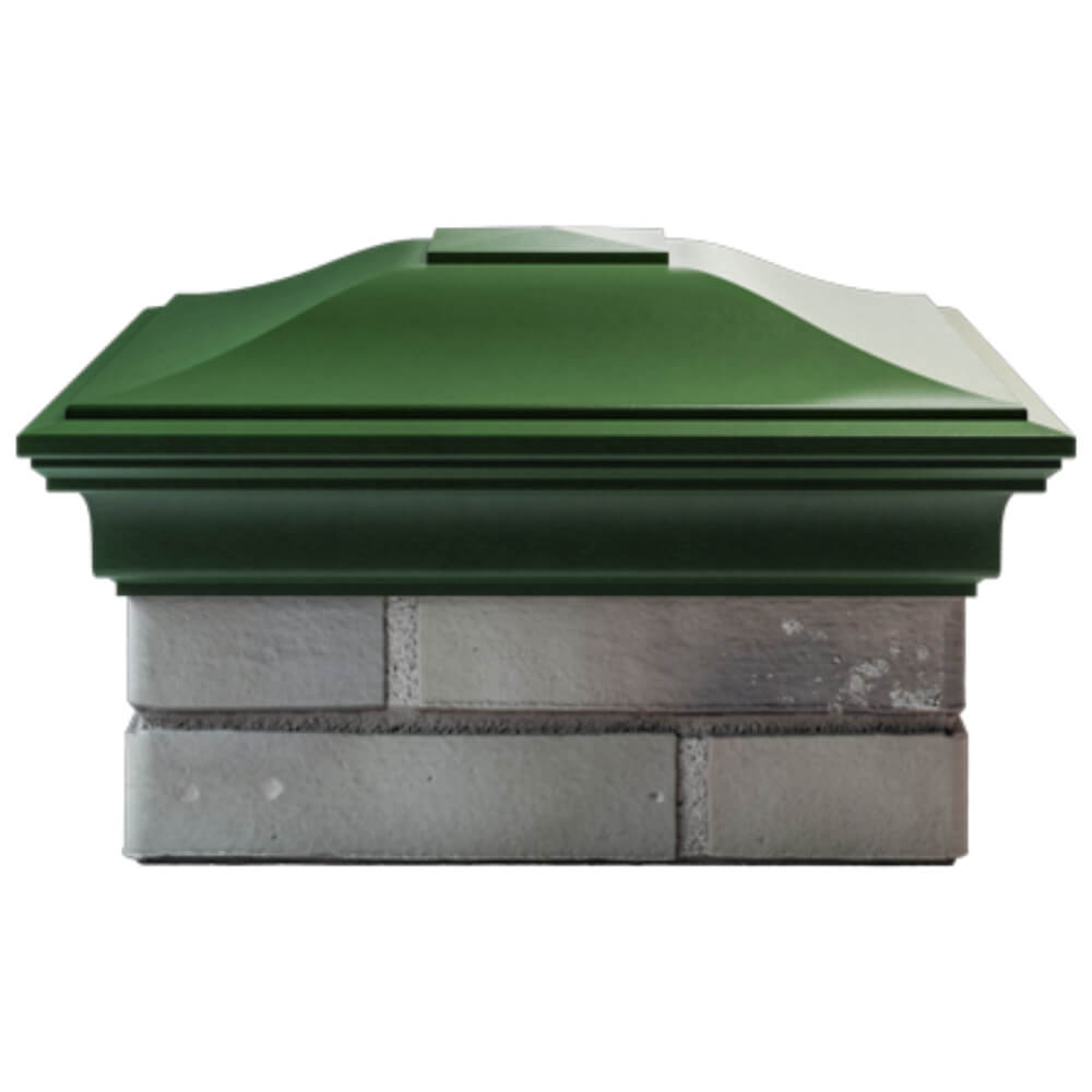 Колпак Zking Монблан Зеленый на столб 1.5х1.5 кирпича (385х385мм) Обнинск фото