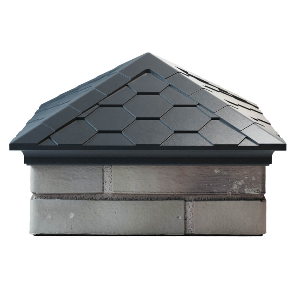 Колпак Zking Эверест Серый на столб 1.5х1.5 кирпича (390х390мм) Обнинск фото