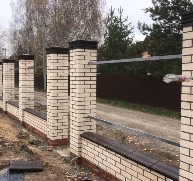 Колпак Zking Бона ХайТек Коричневый на столб 1.5х1.5 кирпича (385х385мм) в Обнинске фото