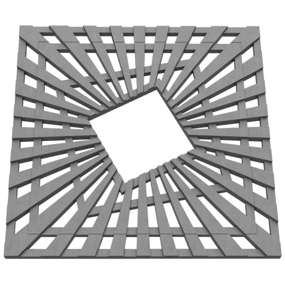 Приствольная решетка для дерева ZKING ATMOSPHERE 1.2х1.2м Серая в Обнинске фото