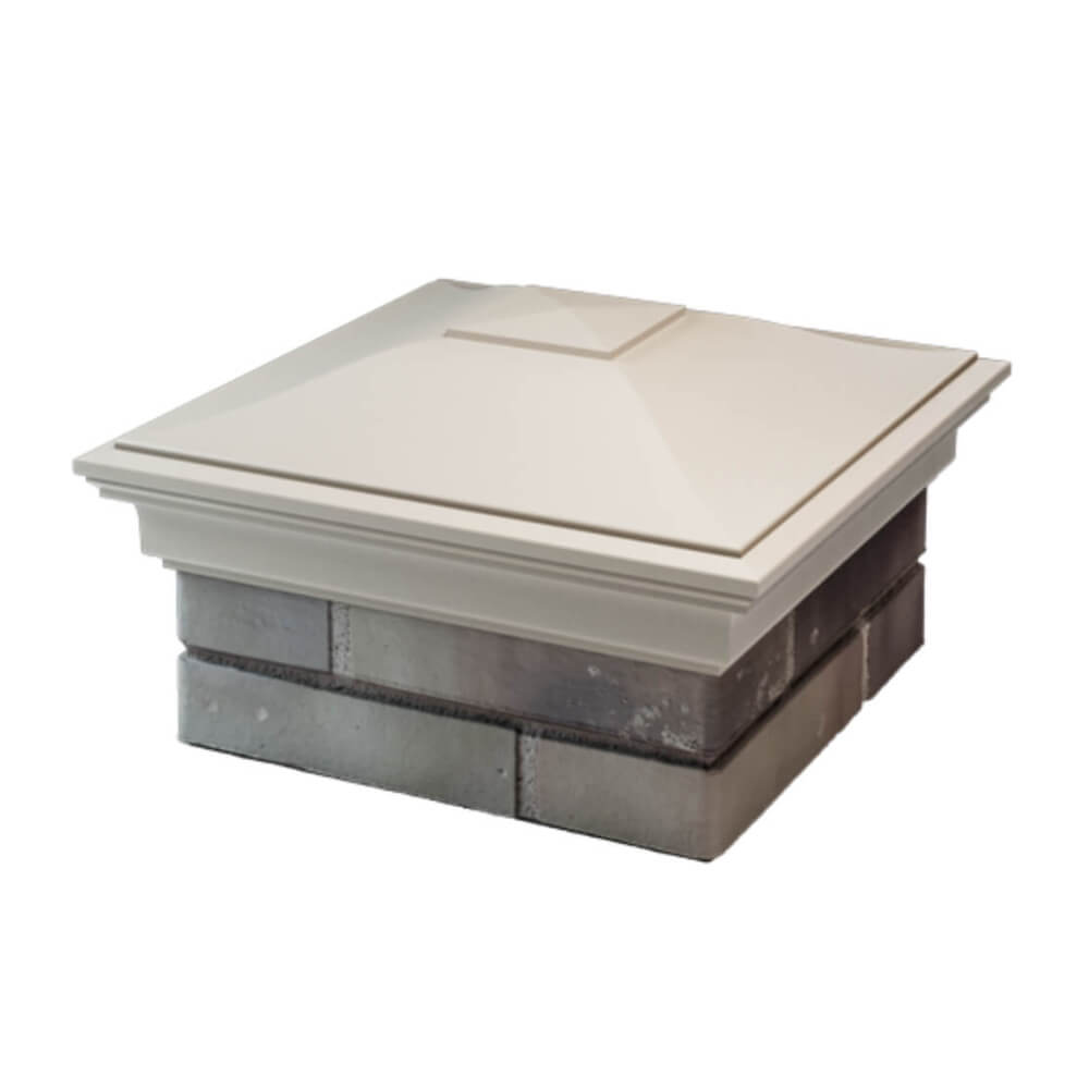 Колпак Zking Монблан Бежевый на столб 1.5х1.5 еврокирпича 0.7НФ (355х355мм) в Обнинске фото