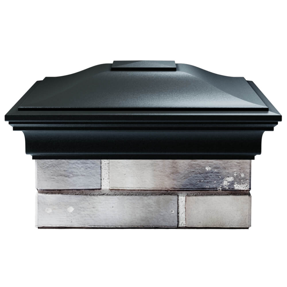 Колпак Zking Монблан Черный на столб 1.5х1.5 кирпича (385х385мм) Обнинск фото