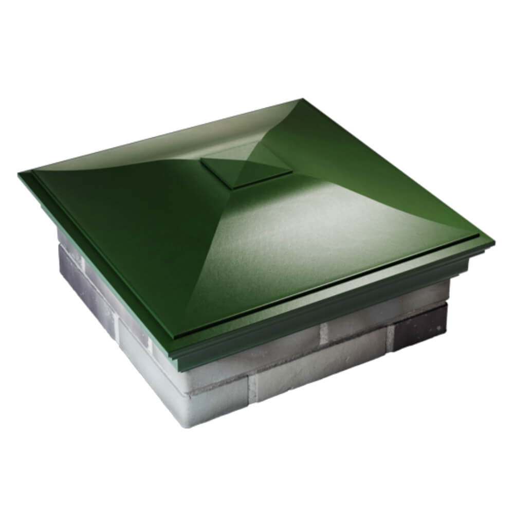 Колпак Zking Монблан Зеленый на столб 2х2 кирпича (515х515мм) Обнинск фото