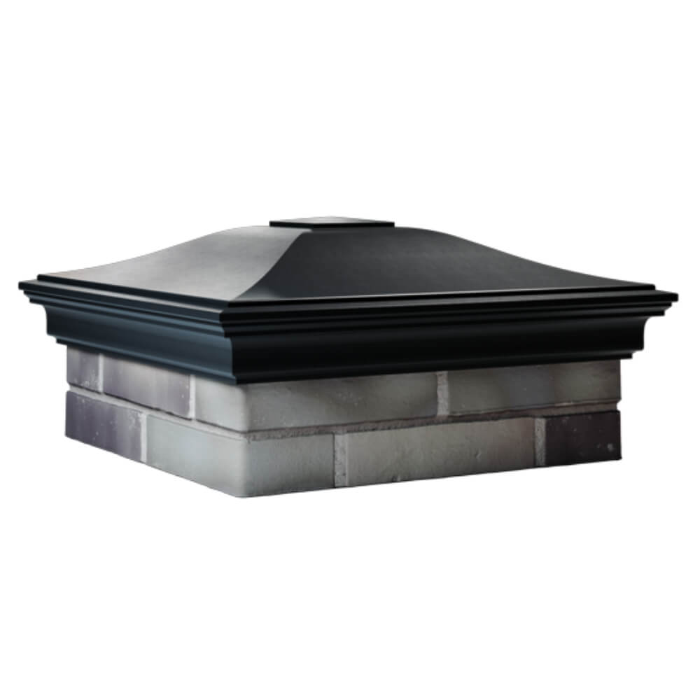 Колпак Zking Монблан Черный на столб 2х2 кирпича (515х515мм) в Обнинске фото