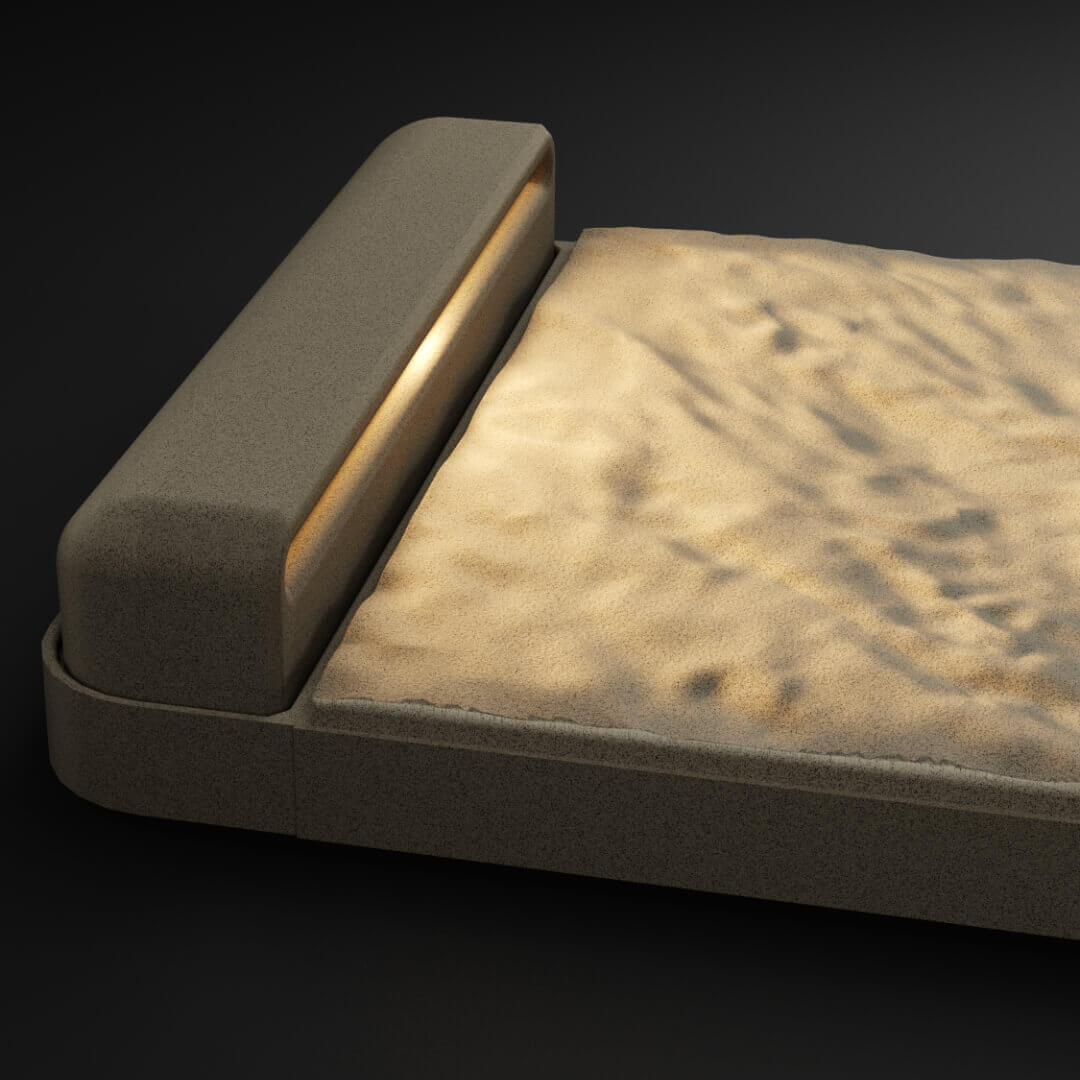 LED Светильник для шаговой плиты STONE Светлая Галька 330х75х98мм Обнинск фото