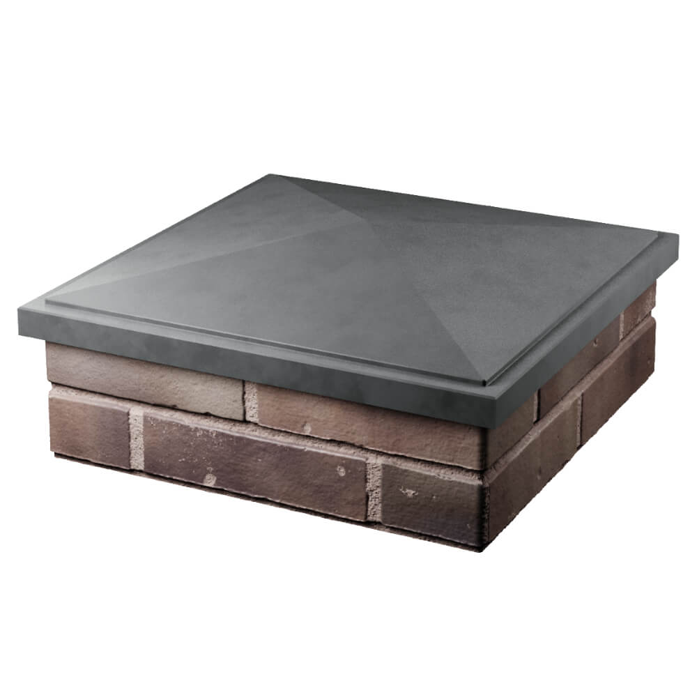 Колпак Zking БонаМоно Серый на столб 2х2 кирпича (515х515, 530х530мм) в Обнинске фото