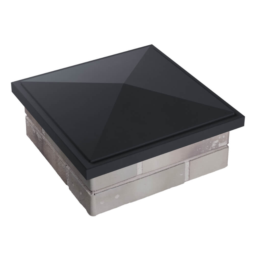 Колпак Zking БонаМоно Серый на столб 1.5х1.5 кирпича (385х385, 400х400мм) в Обнинске фото