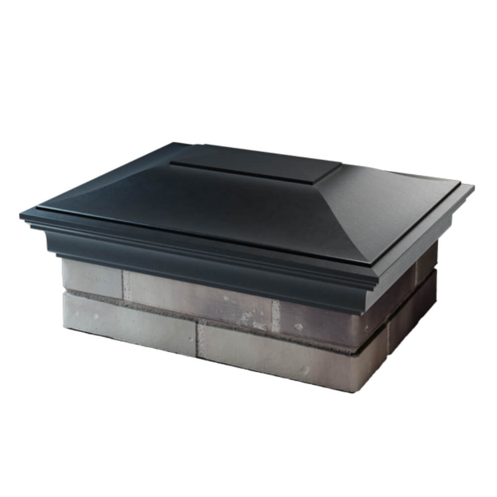 Колпак Zking Монблан Черный на столб 2х1.5 кирпича (515х385мм) в Обнинске фото