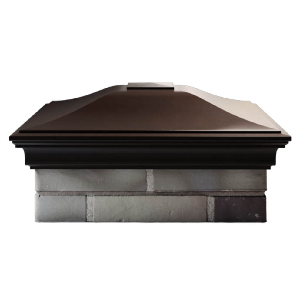 Колпак Zking Монблан Коричневый на столб 2х2 кирпича (515х515мм) в Обнинске фото