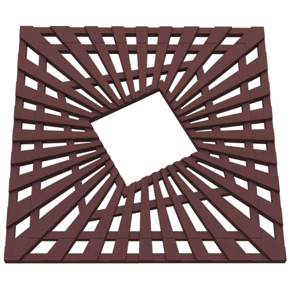 Приствольная решетка для дерева ZKING ATMOSPHERE 1.2х1.2м Коричневая в Обнинске фото