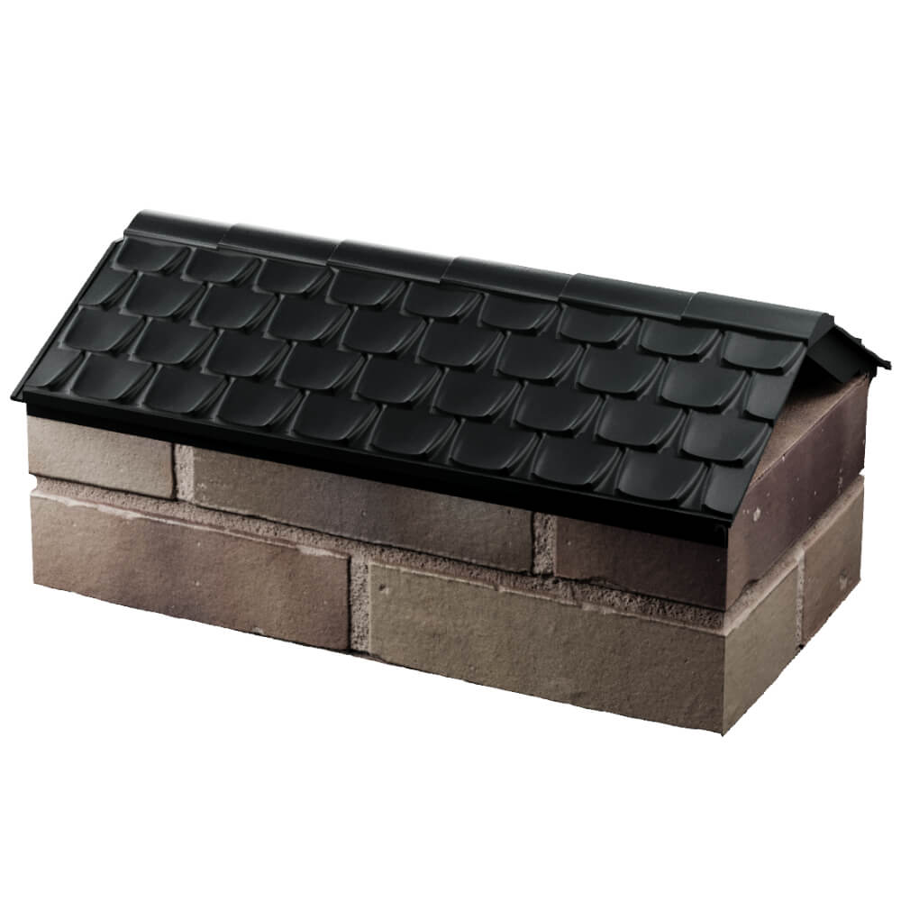 Парапет Zking Эльбрус Черный с посадкой на 1 кирпич (255мм) в Обнинске фото