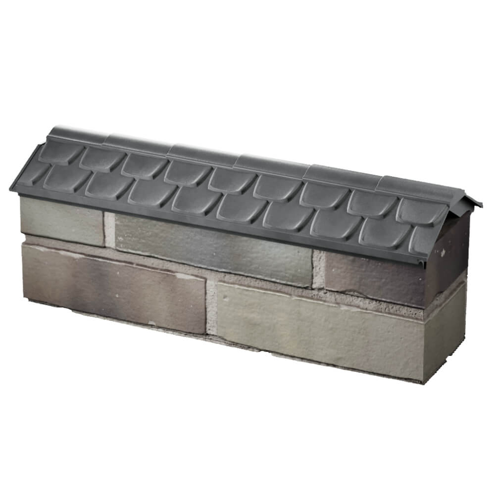 Парапет Zking Эльбрус Серый с посадкой на 0.5 кирпича (130мм) в Обнинске фото