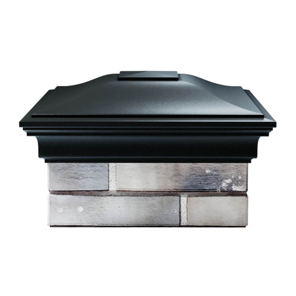 Колпак Zking Монблан Черный на столб 1.5х1.5 еврокирпича 0.7НФ (355х355мм) Обнинск фото