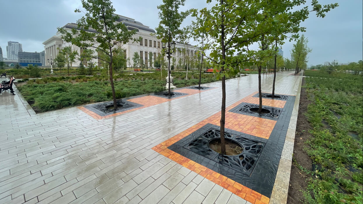 Приствольная решетка для дерева ZKING CRUST 1.2х1.2м Черная в Обнинске фото