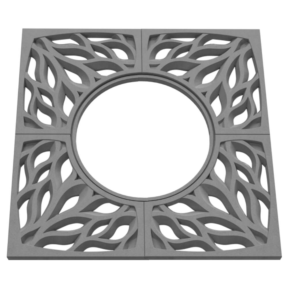 Приствольная решетка для дерева ZKING CRUST 1.2х1.2м Серая в Обнинске фото