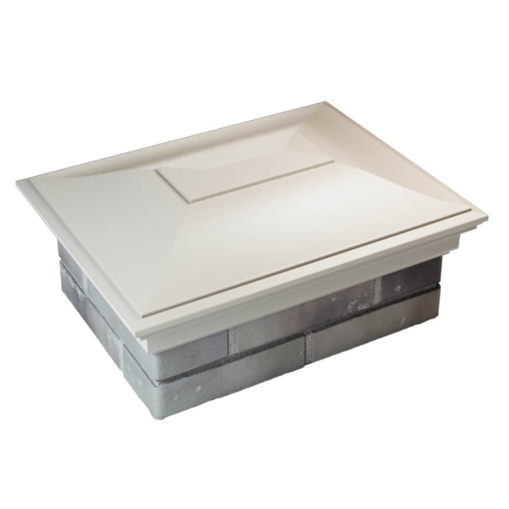 Колпак Zking Монблан Бежевый на столб 2х1.5 кирпича (515х385мм) Обнинск фото