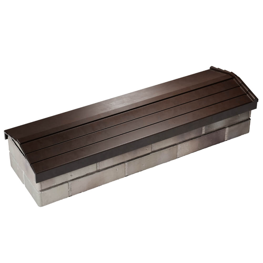 Парапет Zking Бона ХайТек Коричневый посадка на 0.5 кирпича (130мм) в Обнинске фото