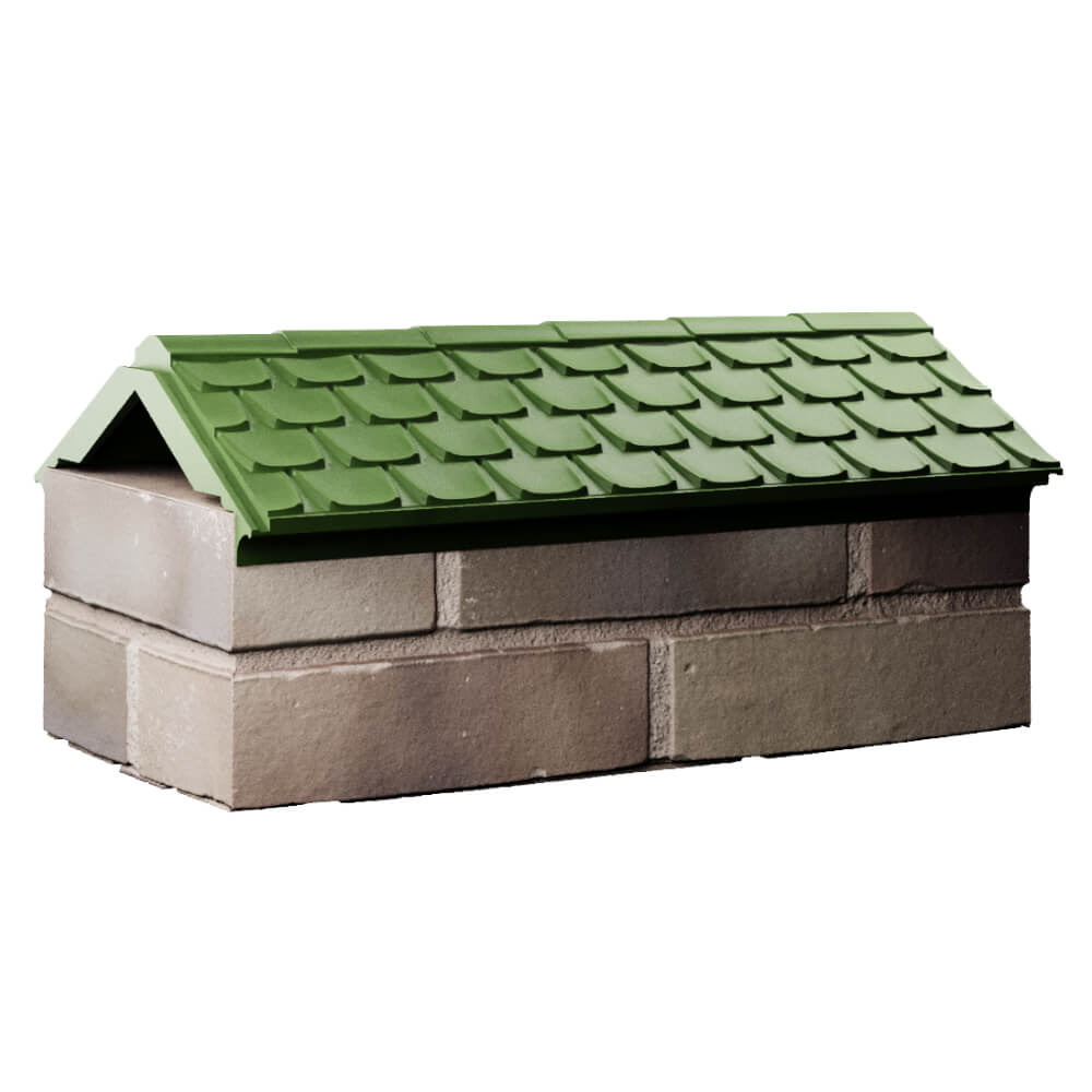 Парапет Zking Эльбрус Зеленый с посадкой на 1 кирпич (255мм) Обнинск фото