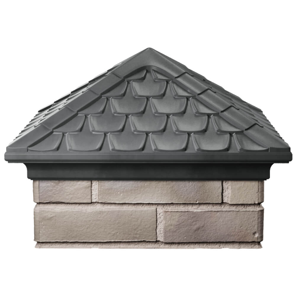 Колпак Zking Эльбрус Серый на столб 1.5х1.5 кирпича (385х385мм) Обнинск фото