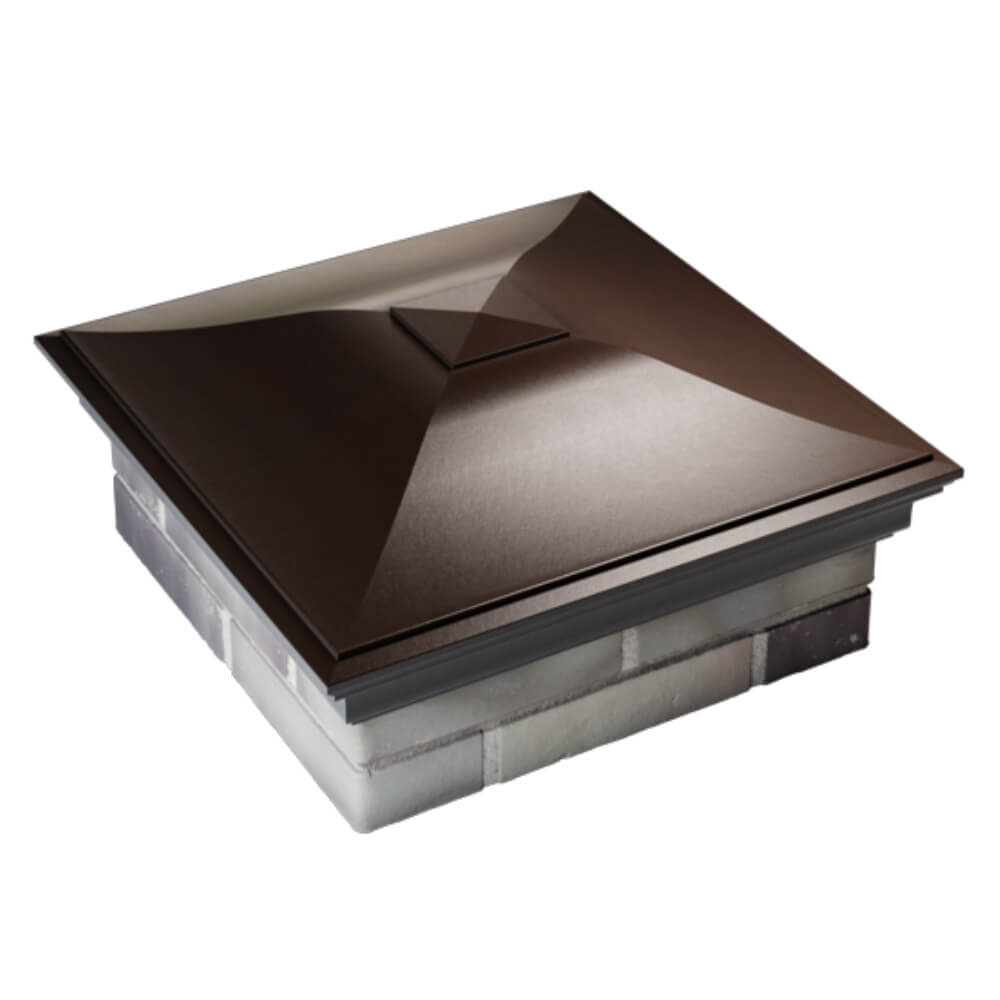 Колпак Zking Монблан Коричневый на столб 2х2 кирпича (515х515мм) Обнинск фото
