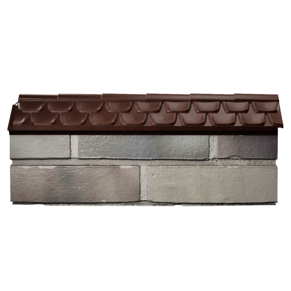 Парапет Zking Эльбрус Коричневый с посадкой на 0.5 кирпича (130мм) в Обнинске фото