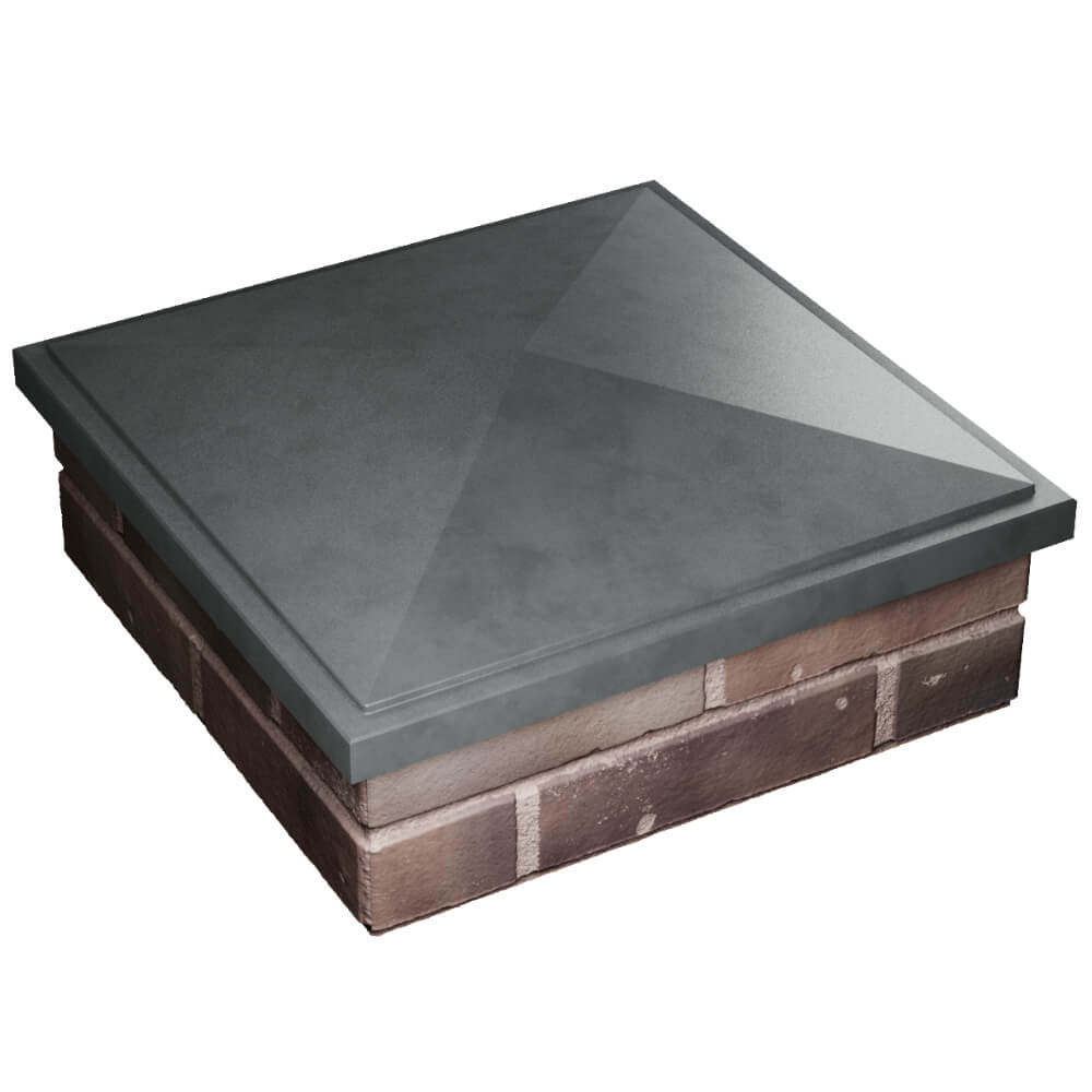 Колпак Zking БонаМоно Серый на столб 2х2 кирпича (515х515, 530х530мм) в Обнинске фото