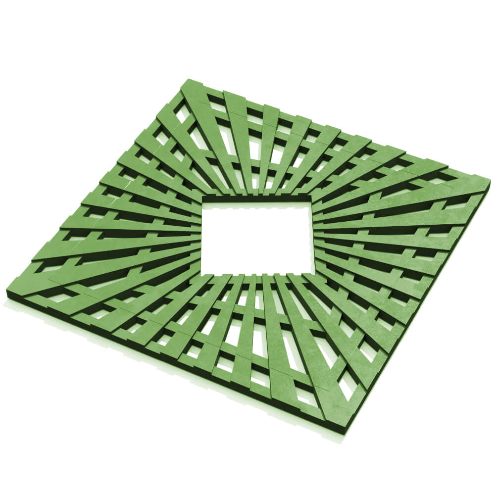 Приствольная решетка для дерева ZKING ATMOSPHERE 1.2х1.2м Зеленая в Обнинске фото