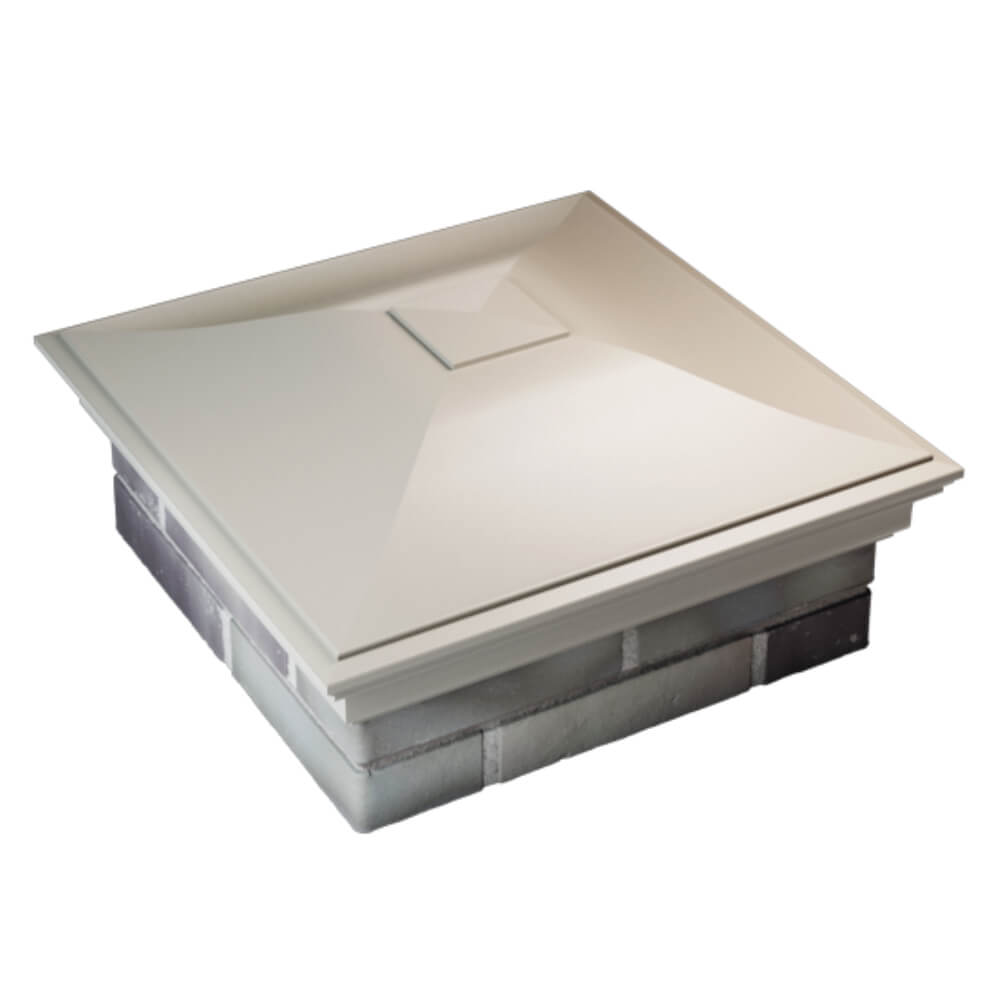 Колпак Zking Монблан Бежевый на столб 2х2 кирпича (515х515мм) Обнинск фото