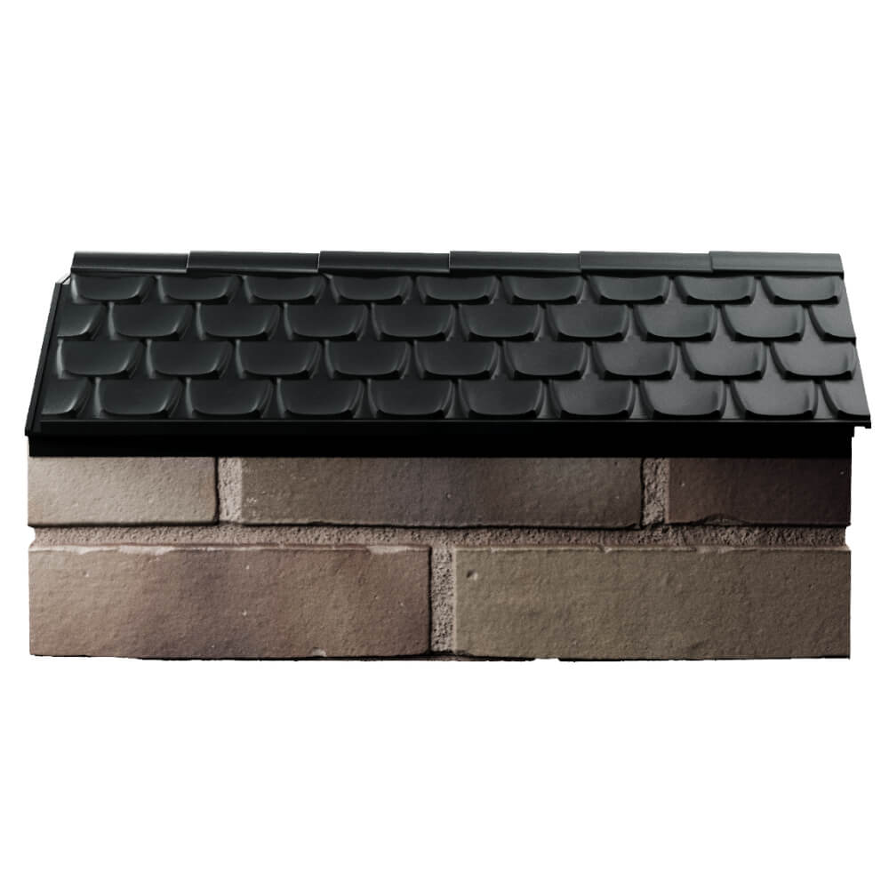 Парапет Zking Эльбрус Черный с посадкой на 1 кирпич (255мм) в Обнинске фото