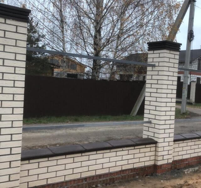 Колпак Zking Бона ХайТек Коричневый на столб 1.5х1.5 кирпича (385х385мм) в Обнинске фото