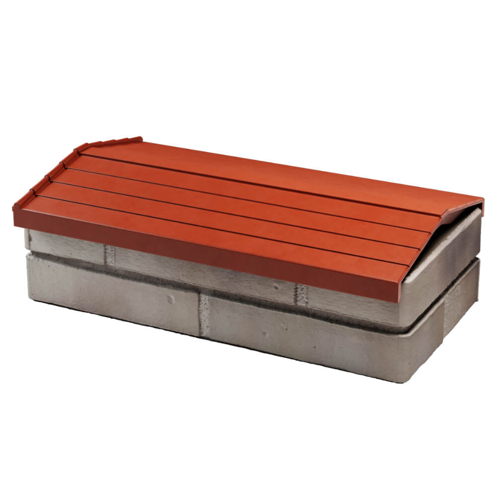 Парапет Zking Бона ХайТек Красный с посадкой на 1 кирпич (200/225/255мм) в Обнинске фото