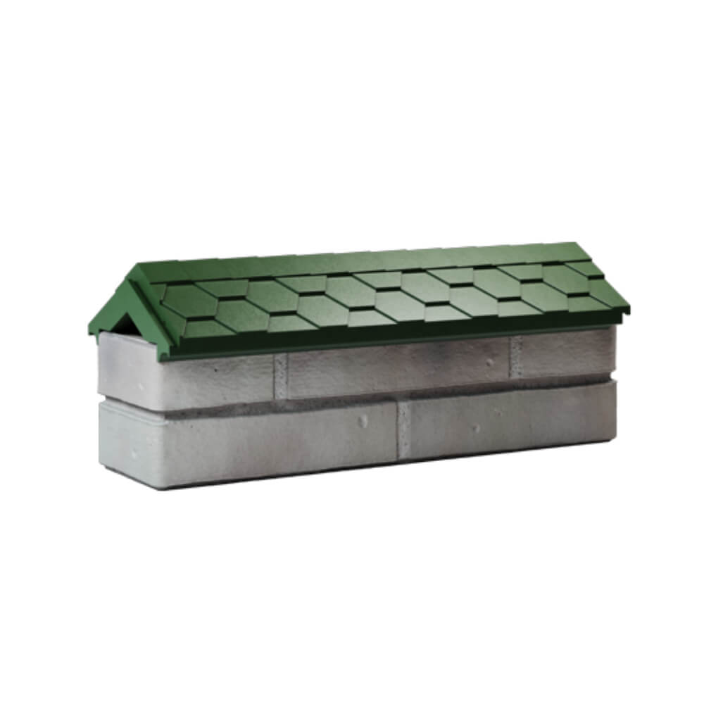 Парапет Zking Эверест Зеленый с посадкой на 0.5 кирпича (130мм) Обнинск фото