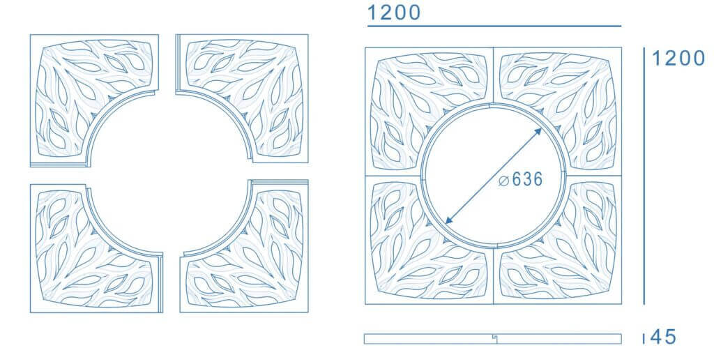 Приствольная решетка для дерева ZKING CRUST 1.2х1.2м Черная в Обнинске фото