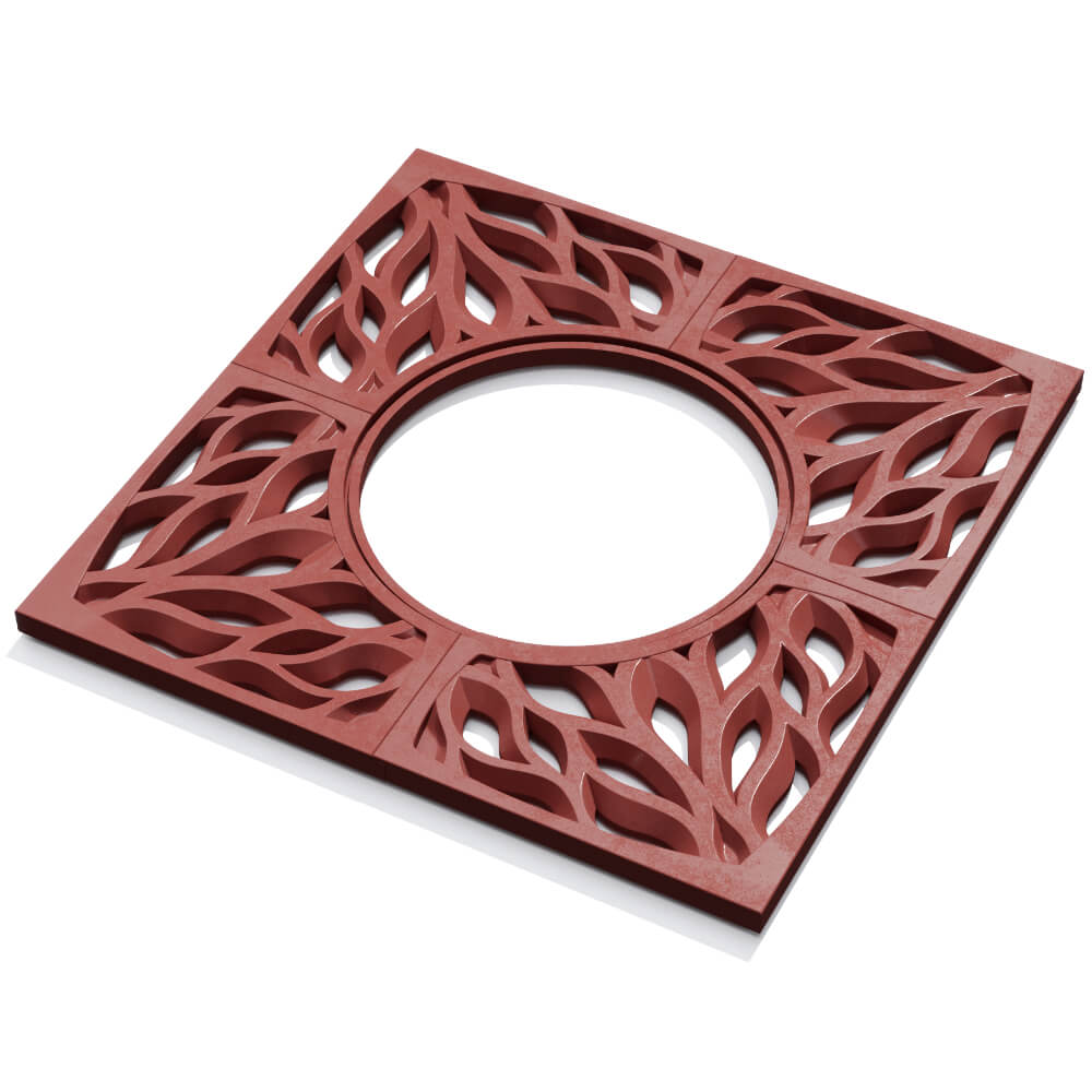 Приствольная решетка для дерева ZKING CRUST 1.2х1.2м Красная в Обнинске фото