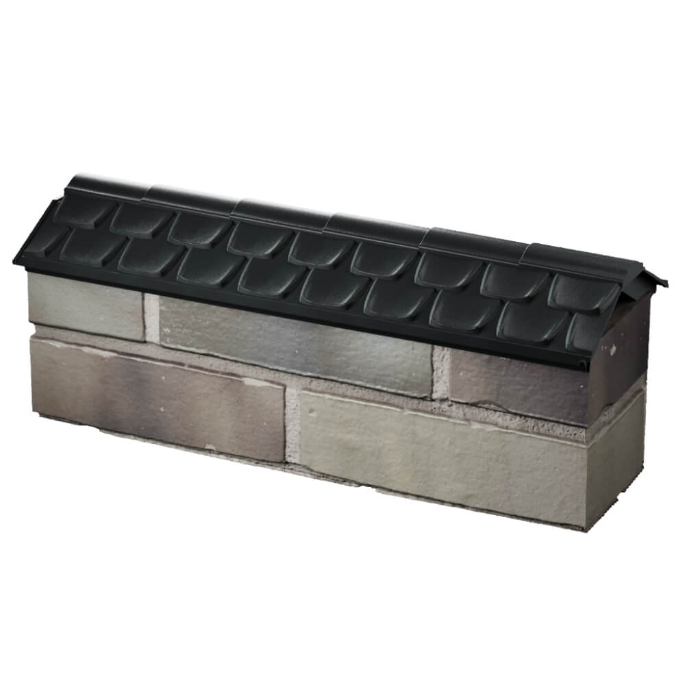 Парапет Zking Эльбрус Черный с посадкой на 0.5 кирпича (130мм) в Обнинске фото