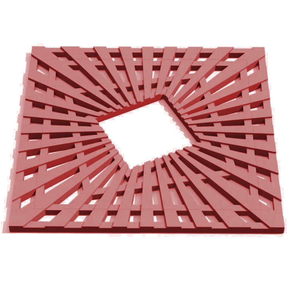 Приствольная решетка для дерева ZKING ATMOSPHERE 1.2х1.2м Красная Обнинск фото