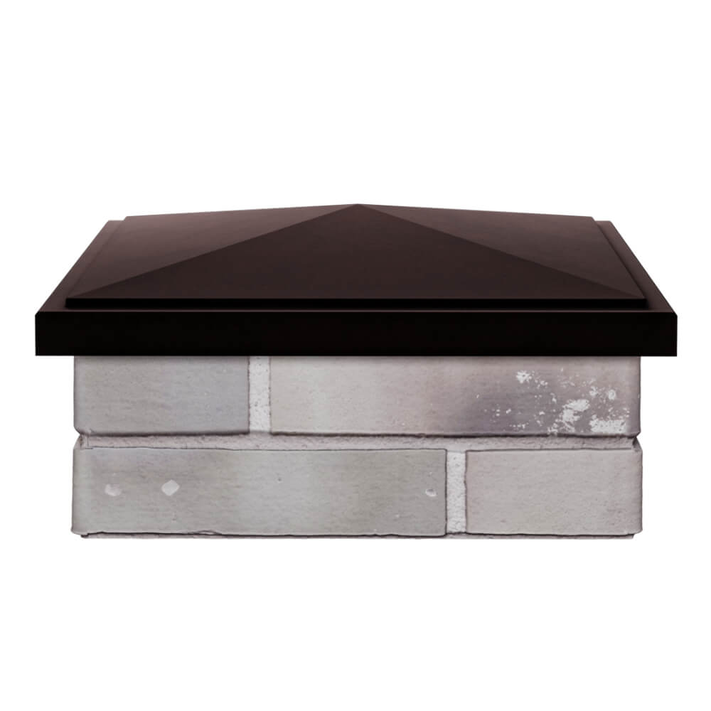 Колпак Zking БонаМоно Коричневый на столб 1.5х1.5 кирпича (385х385, 400х400мм) Обнинск фото