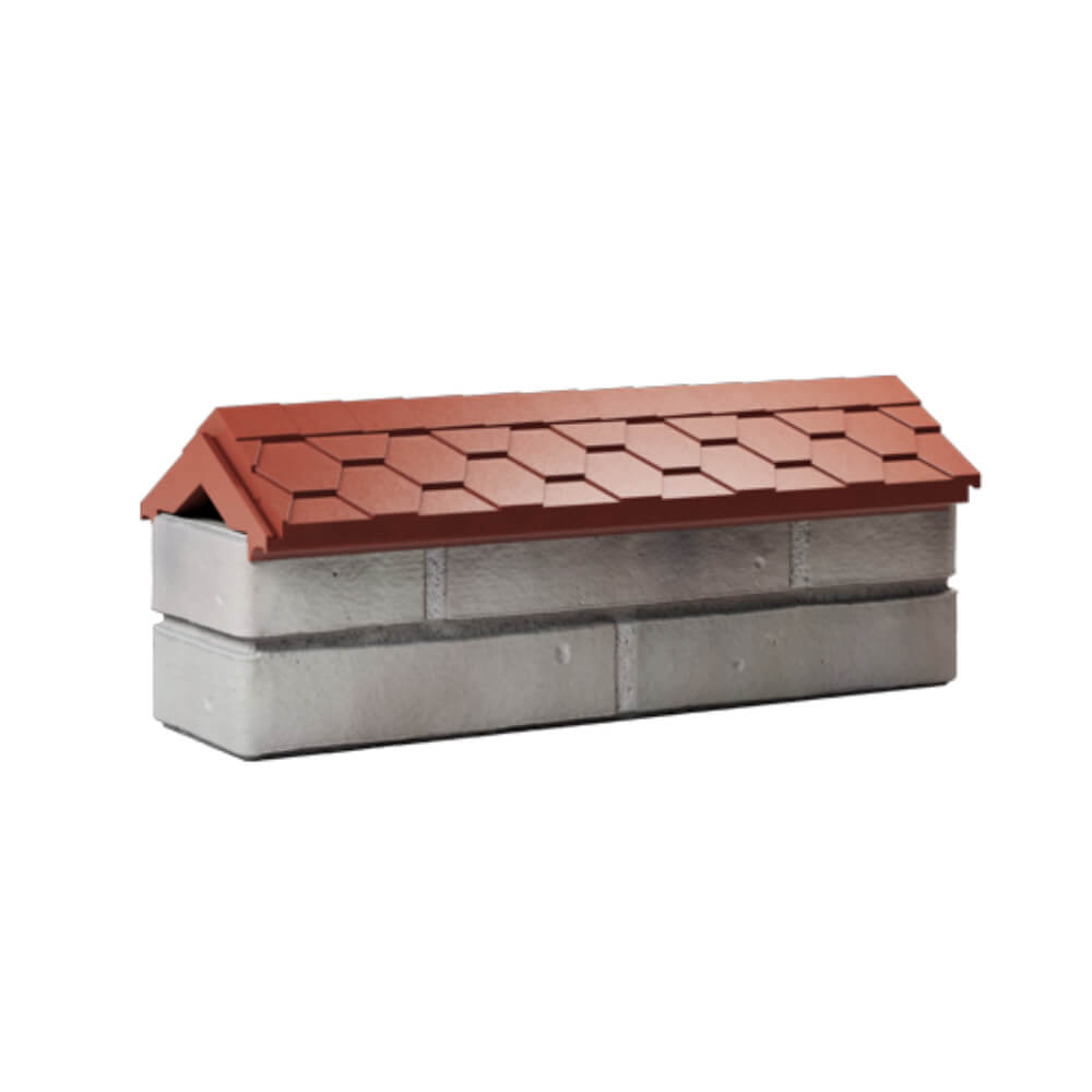 Парапет Zking Эверест Красный с посадкой на 0.5 кирпича (130мм) Обнинск фото